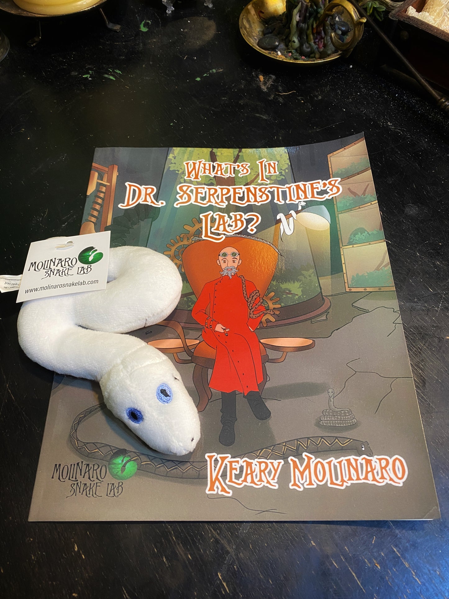 "What's In Dr. Serpenstine's Lab" & Blue Eyed Lucy Plushie Combo